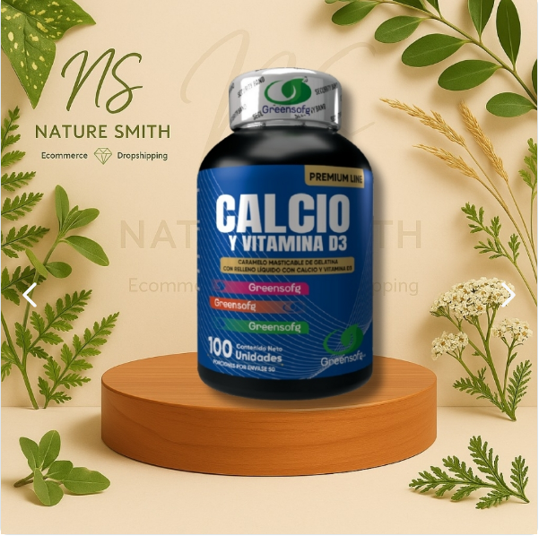 Suplemento de Calcio con Vitamina D3 | Energía, fortaleza ósea y salud diaria